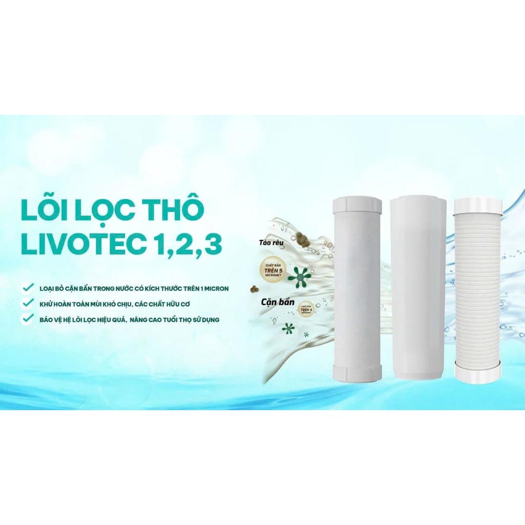 [TẶNG BỘ LÕI] Máy lọc nước Nóng Lạnh 10 lõi KAROFI Livotec 630 - Màng RO Hàn Quốc, Giao lắp miễn phí - Hàng Chính Hãng