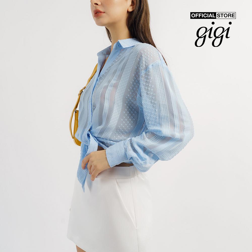 GIGI - Áo sơ mi nữ tay dài phom suông thanh lịch G1108T221213