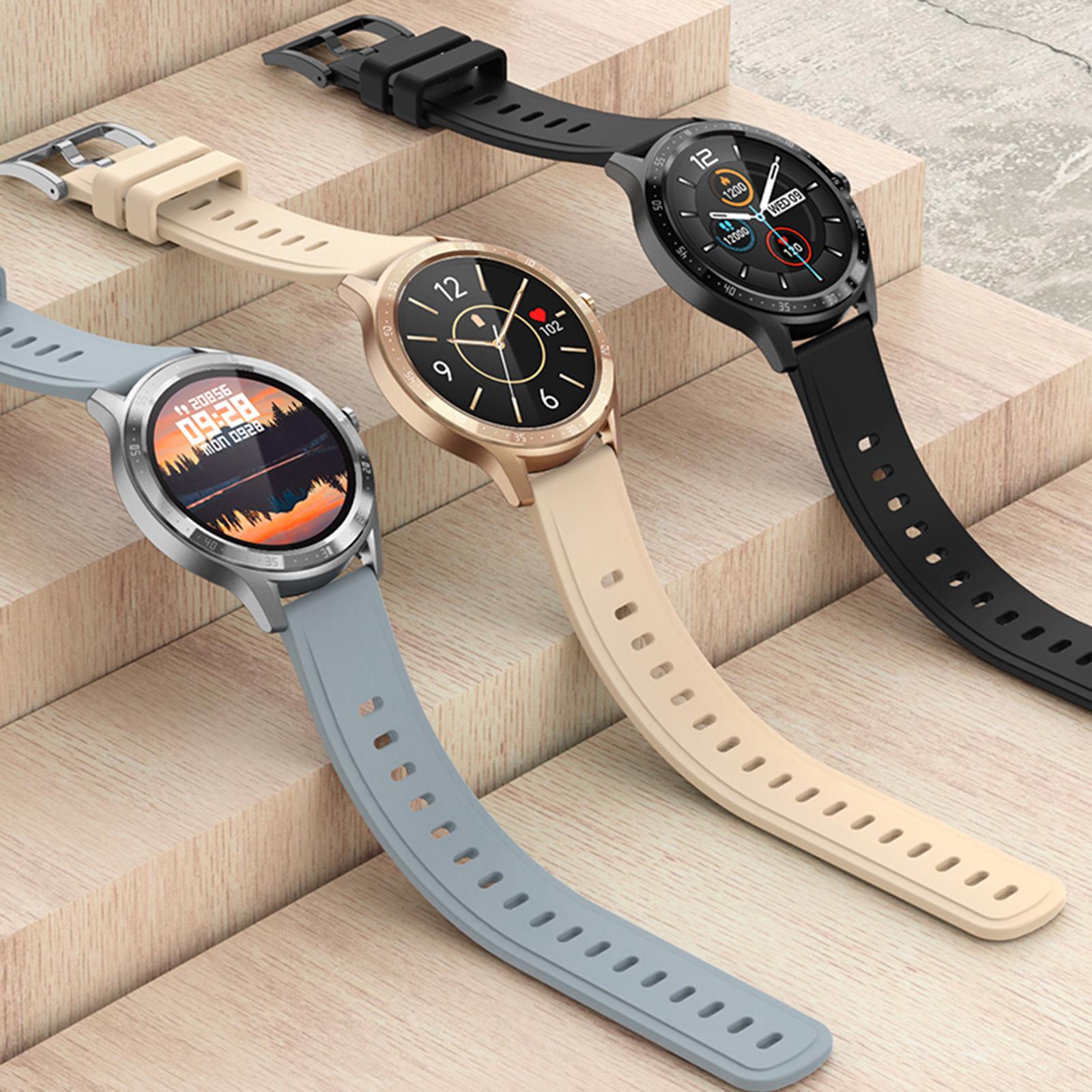 Sports Smartwatch 1.28 inch Bluetooth Call Pedometer Touch Screen Black