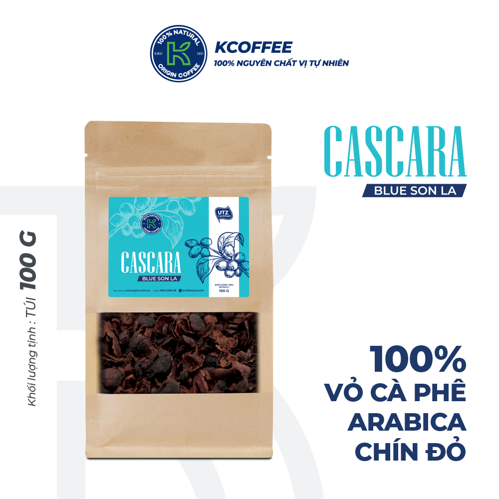 Trà Cascara Tea thương hiệu K-Coffee cao cấp 100g