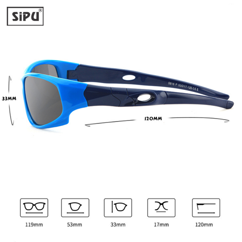 Mắt Kính Trẻ Em SiPU Chính Hãng MK01 Hồng Xanh Chống UV400 + Chống gãy - Bé Trai Bé Gái