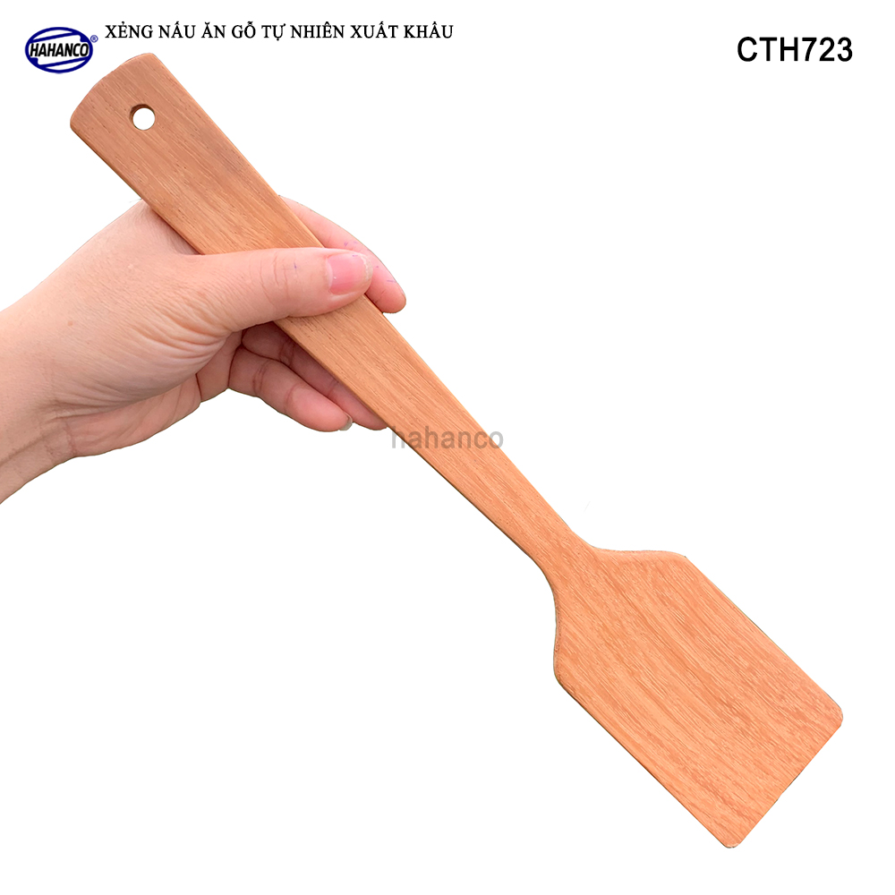 Xẻng nấu ăn bằng gỗ tự nhiên Chiên xào các loai, Chịu nhiệt cao, không tiết chất độc hại khi đun nấu