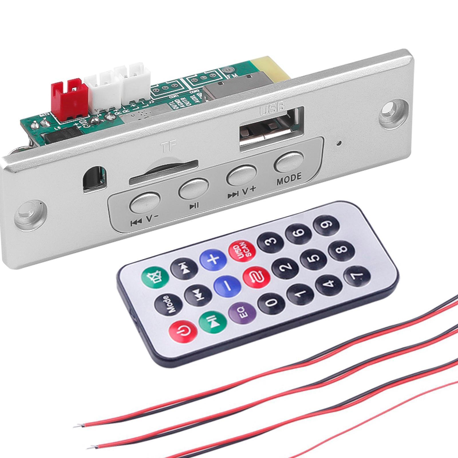 12V Blue tooth Car Radio MP3 Player  Board Support TF Card USB AUX