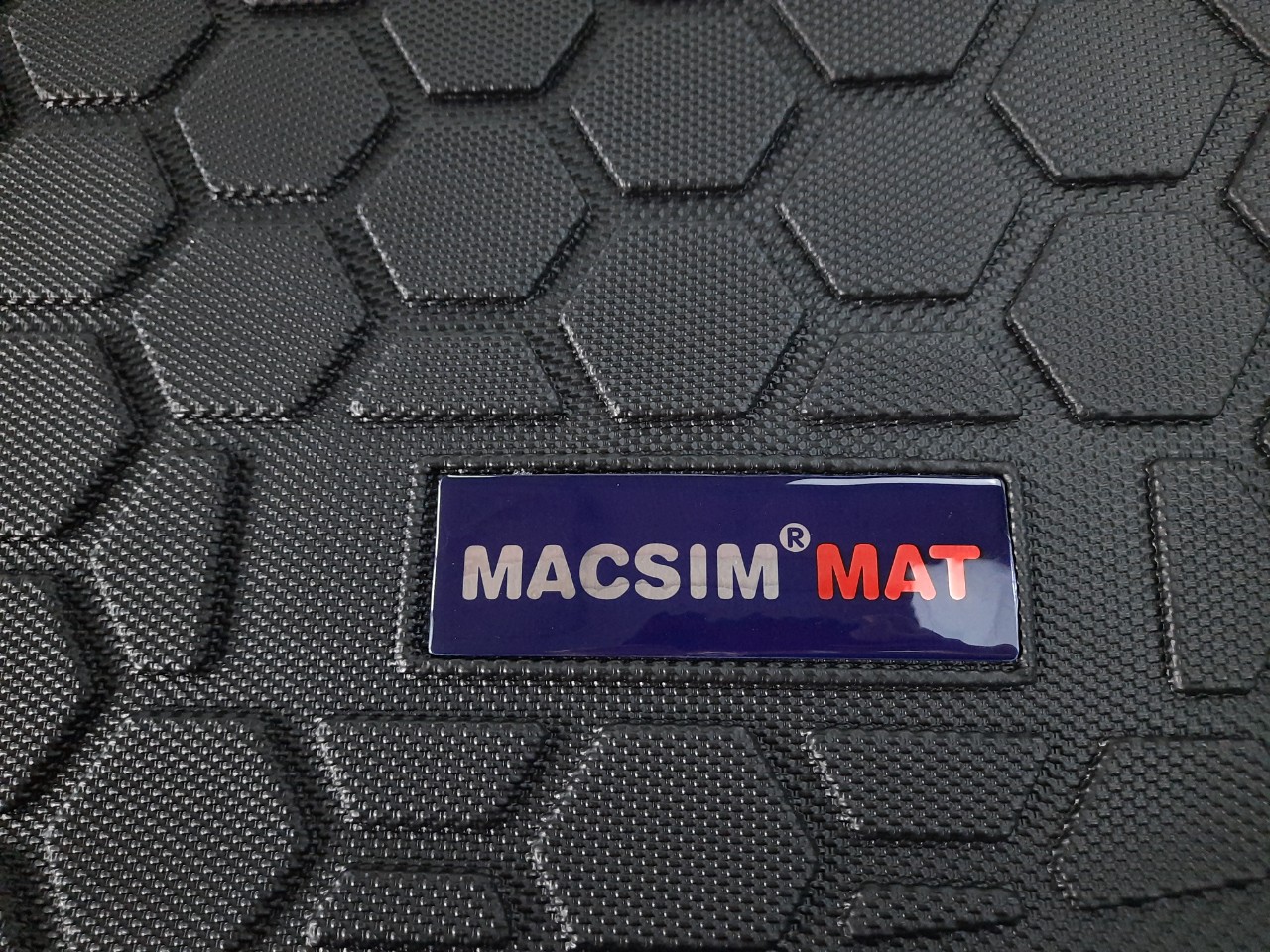 Thảm lót cốp xe ô tô Honda City 2015-2017 nhãn hiệu Macsim chất liệu TPV cao cấp màu đen(133)