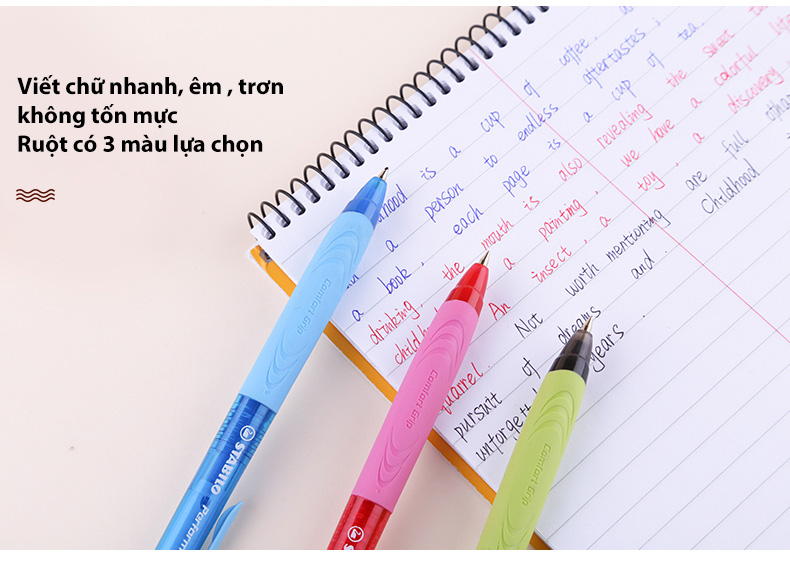 Bộ 3 cây bút bi STABILO Performer+ 328XF (2xanh+đỏ) + bút xoá Correction Pen CPS88 (BP328XF-C3B+)