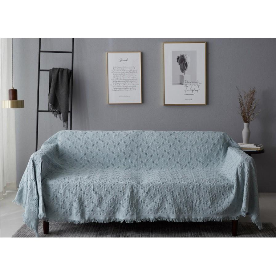 Khăn phủ sofa 100% Vải Cotton sợi bông mềm mại 180x230cm