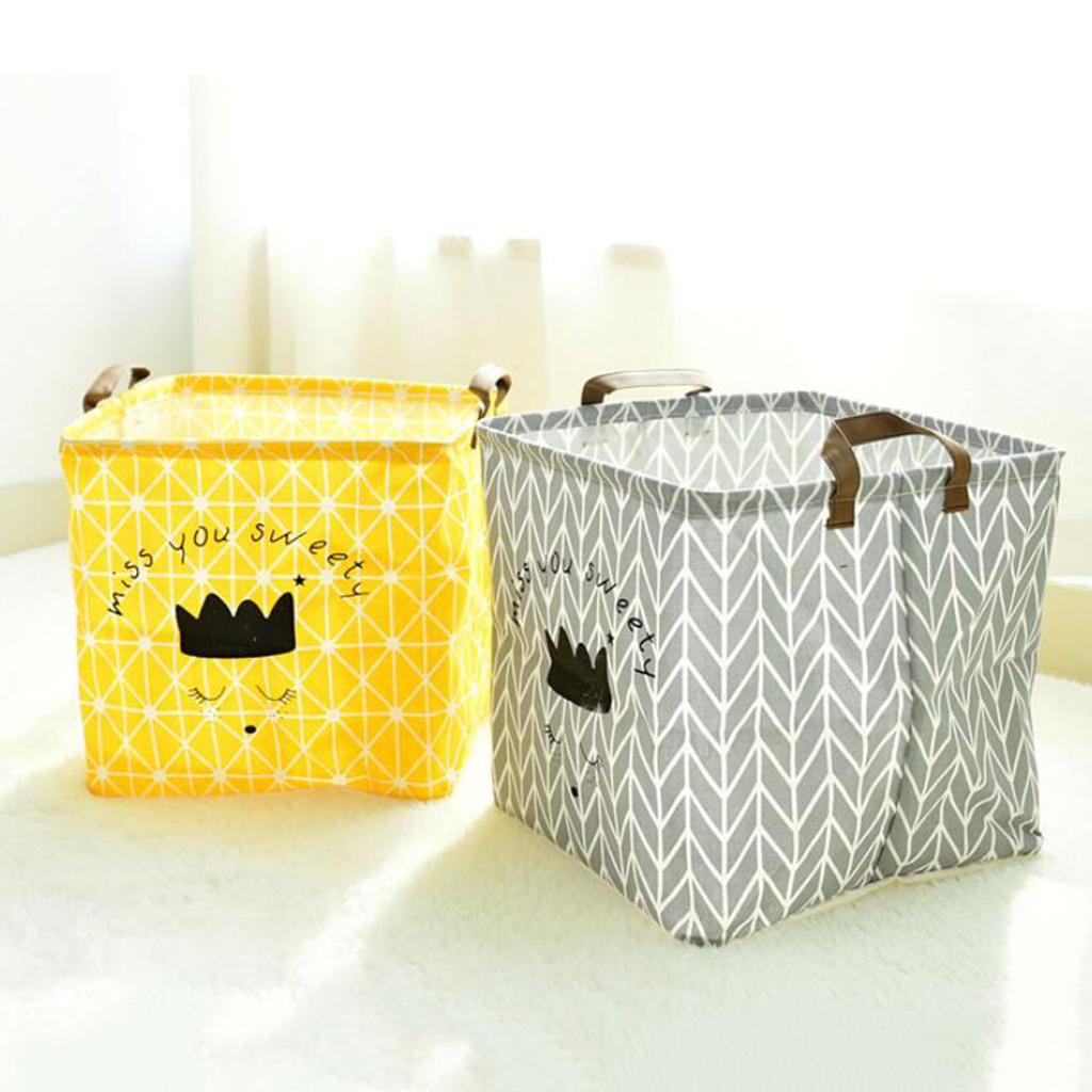 Children Kid Toys Clothes Storage Basket Hamper Laundry Bin Organizer