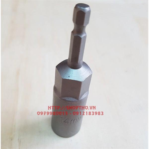 Đầu bắn bulong tuýp dài - chuôi máy bắn vít - cỡ 14mm
