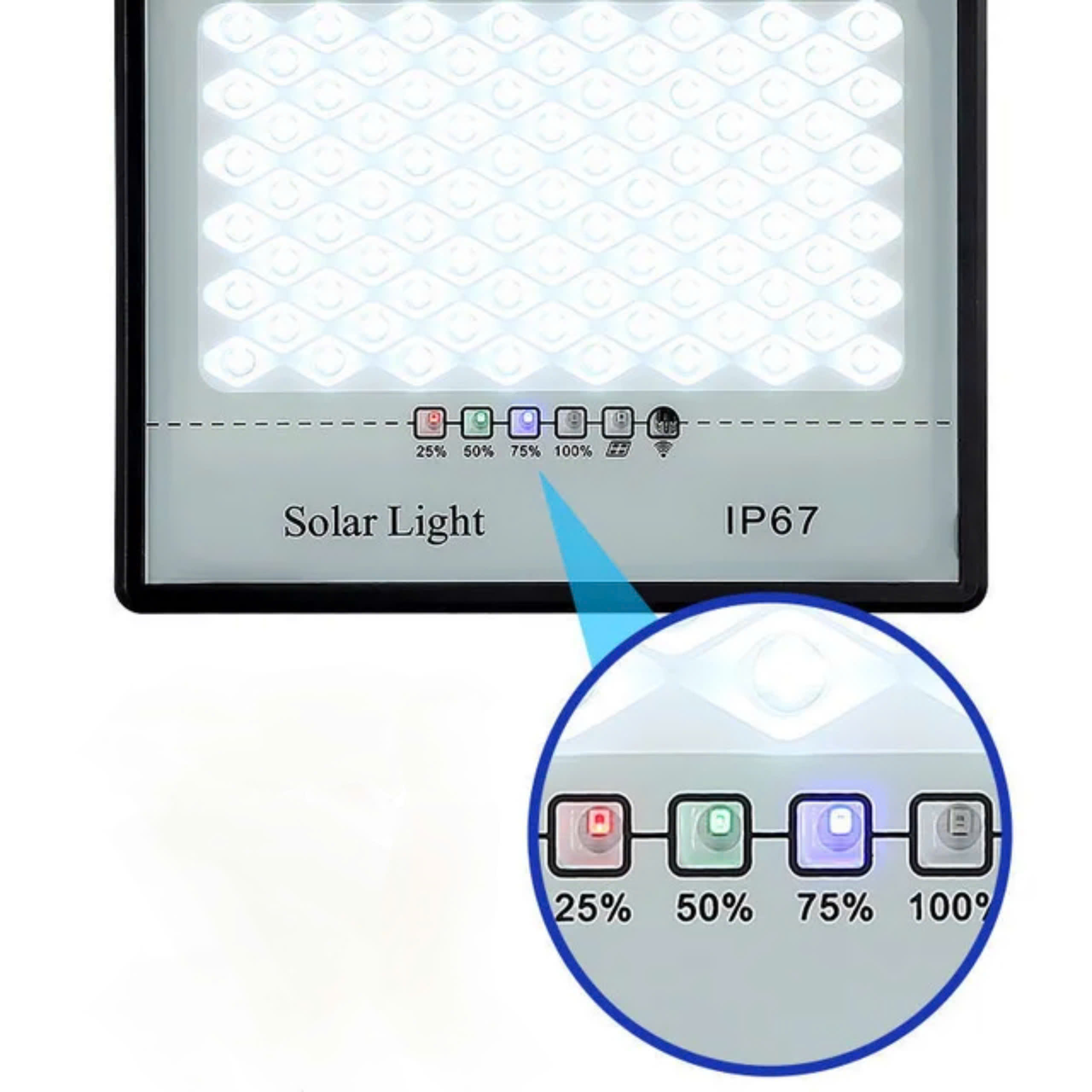 Đèn năng lượng mặt trời chóng chói 50W, 100W, 200W ( vỏ nhựa )