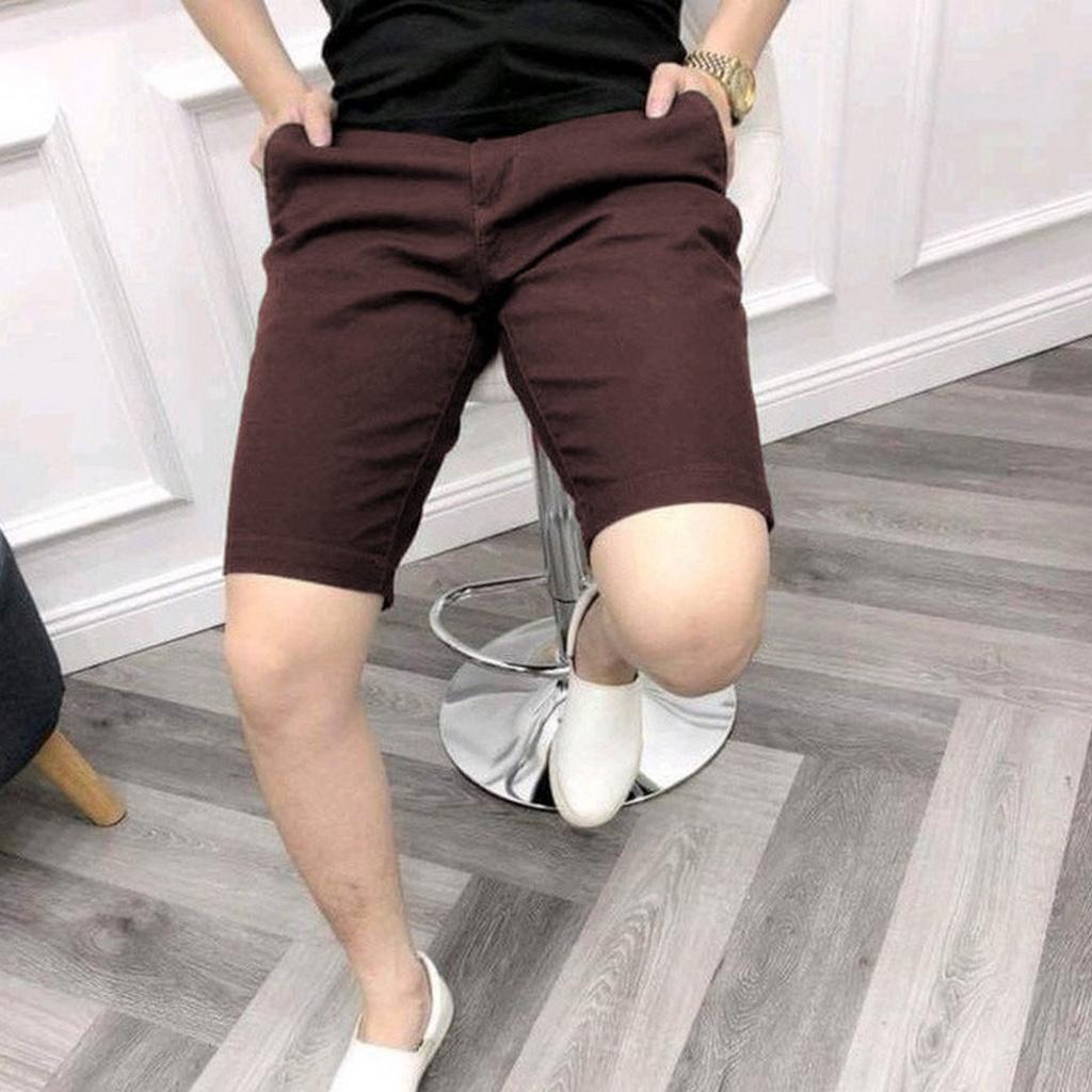 Quần Short Nam Tây Âu Vải COTTON 2 CHIỀU Chống Nhăn Chống Xù Quần Tây Nam Ngắn Dáng Đẹp Form Ôm Hàn Trẻ Trung