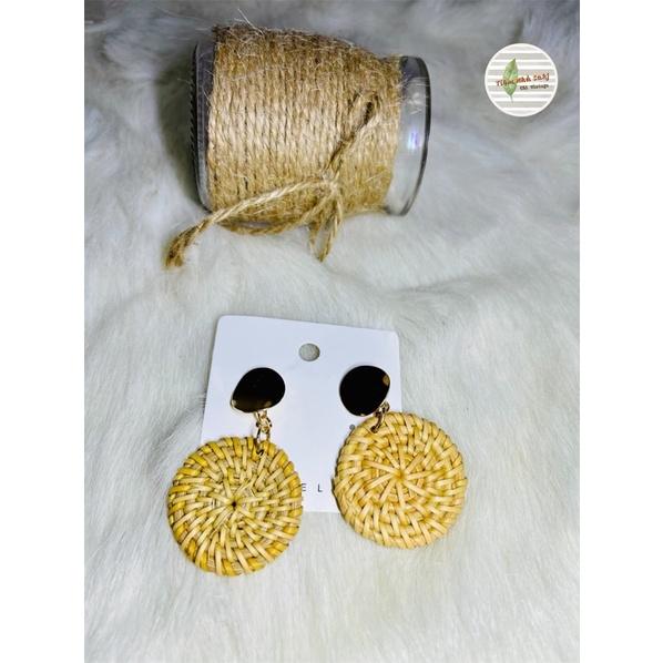 Bông tai tròn thả mây Tiệm nhà Sakj