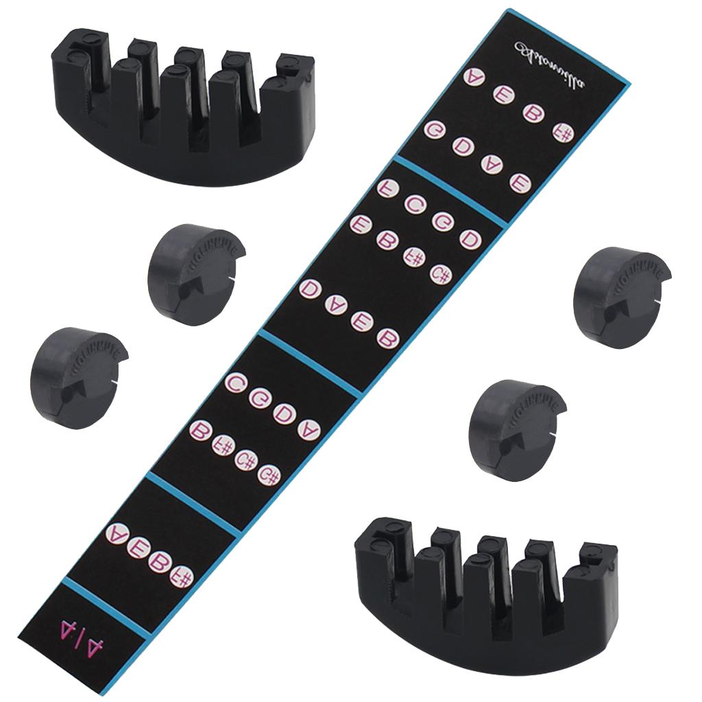 7pack Violin Practice Mute Tool Violin Finger Guide Pack for Beginners