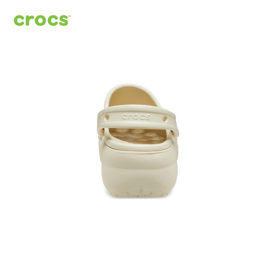 Giày lười nữ Crocs FW Classic Clog Platform W Bone - 206750-2Y2