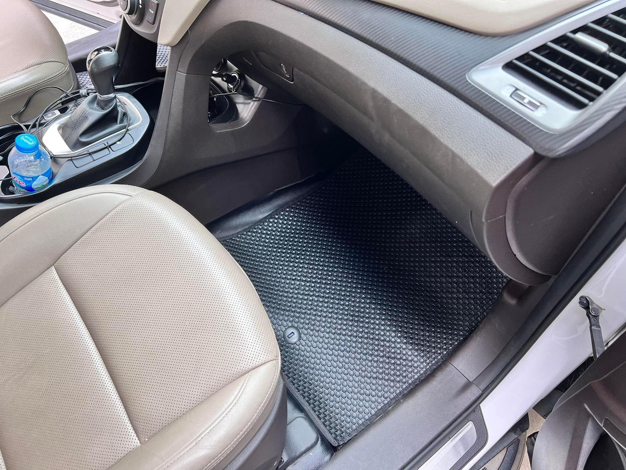 Thảm lót sàn ô tô KATA cho xe Hyundai Santafe  - Khít với sàn xe, Chống trơn, Không mùi, Không ẩm mốc