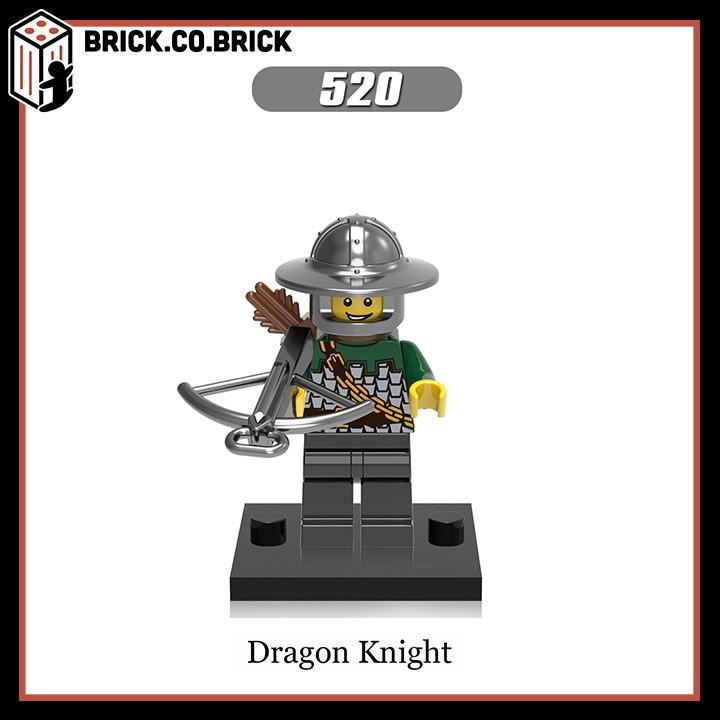 Đồ chơi Lắp ráp Mô hình Nhân vật hiệp sĩ Trung cổ Minifig Kingdoms &amp;amp; Castle X0148