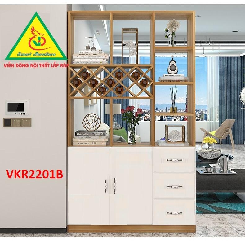 TỦ KỆ TRANG TRÍ KIÊM VÁCH NGĂN VKR2201B - Nội thất lắp ráp Viendong Adv