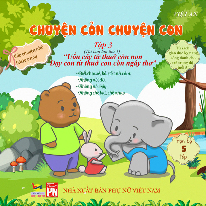 Sách rèn luyện kỹ năng cho bé từ 0 - 8 tuổi - Truyện Tranh Chuyện cỏn chuyện con - tập 3