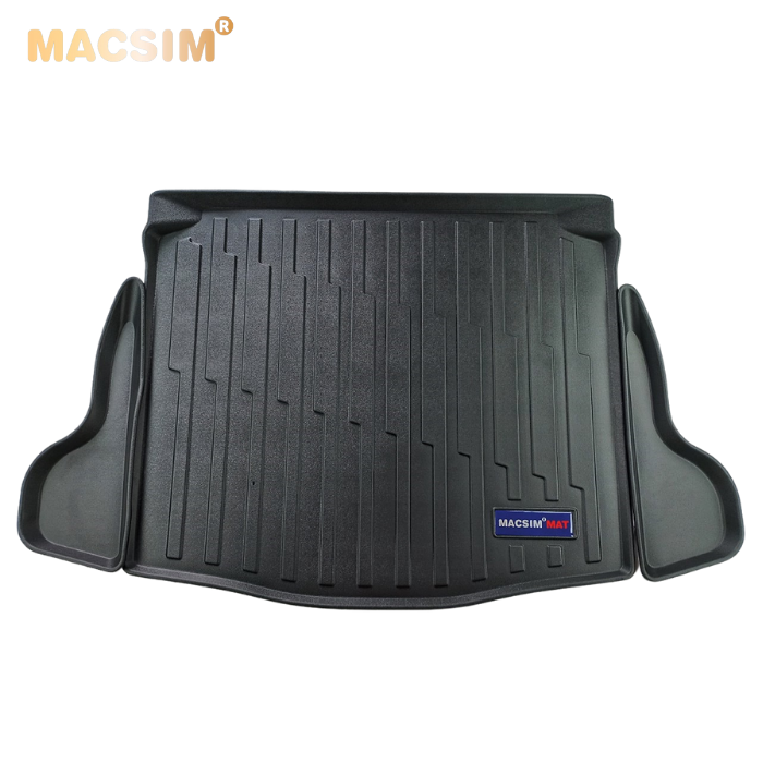 Thảm lót cốp xe ô tô Toyota Cross nhãn hiệu Macsim chất liệu TPV cao cấp màu đen nhám.