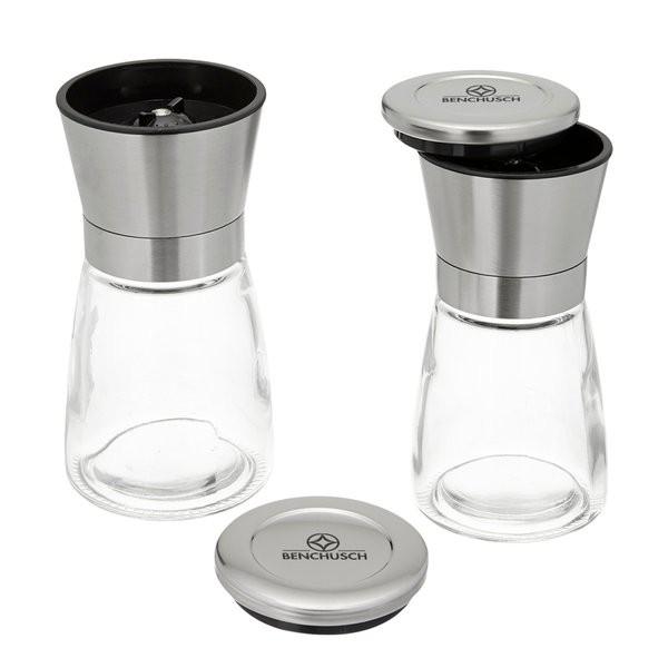 Dụng Cụ Xay Tiêu ️ ️ Xay Tiêu Cầm Tay Thủy Tinh - Xay Tiêu Nắp INOX