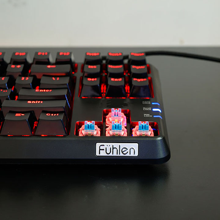 Bàn phím cơ Fuhlen M87s/RGB/Mechanical Blue/Red Switch hàng chính hãng Ninza