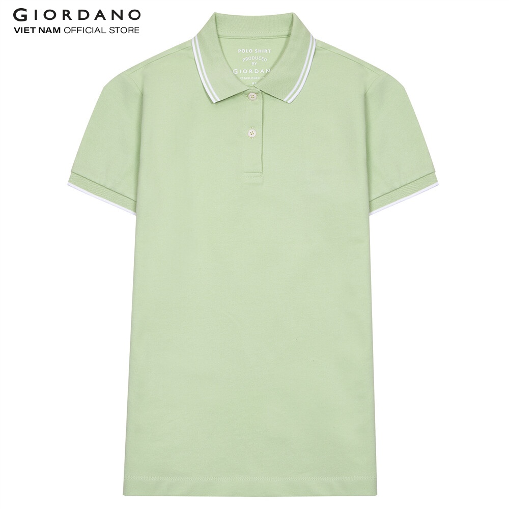 Áo Thun Có Cổ Polo Nữ Trơn Giordano 05311018