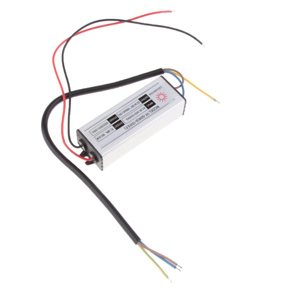 2xWaterproof LED Driver RGB Power Supply  1×50W DC25-45V 1500MA