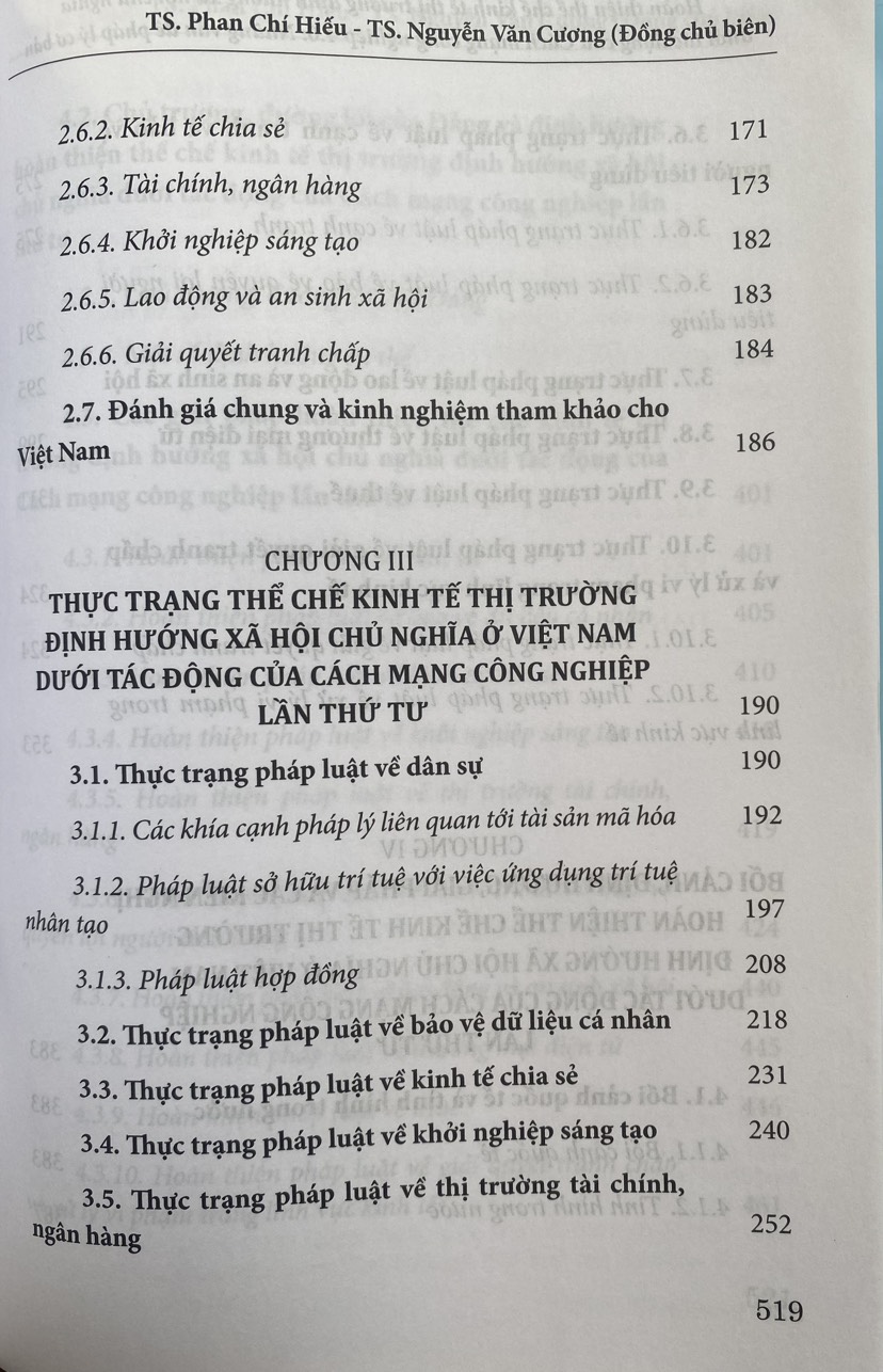 Hoàn thiện thể chế kinh tế thị trường định hướng xã hội chủ nghĩa dưới tác động của cách mạng công nghiệp 4.0:  Những vấn đề pháp lý cơ bản
