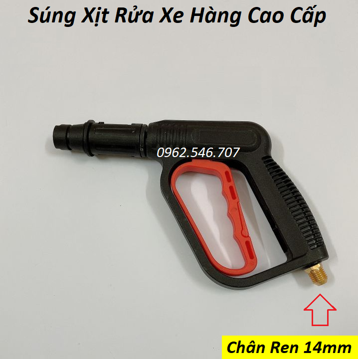 Súng rửa xe - vòi xịt  rửa xe áp lực ren ngoài phi 22 hoặc 14 siêu mạnh