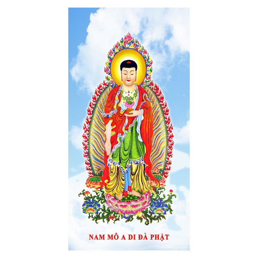 Tranh Phật Giáo Adida Phật 2272 (30 x 60 cm)