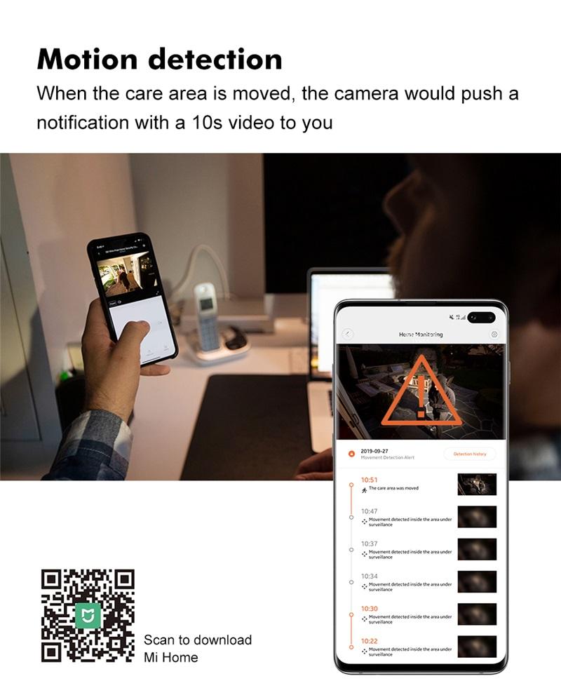 IMILAB IMILAB CAMPE SMART 360 Mi Home Baby Monitor 2K 1296p HD WiFi Video Giám sát webcam Night Vision Security Ip Cam Color: 1296p Camera EU 64G