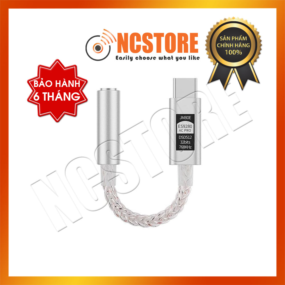 JCALLY JM80E Bộ giải mã với Chip DAC ESS ES9280AC Pro + HD ADC Chip Hàng chính hãng | Cáp chuyển đổi âm thanh | Dongel Dac