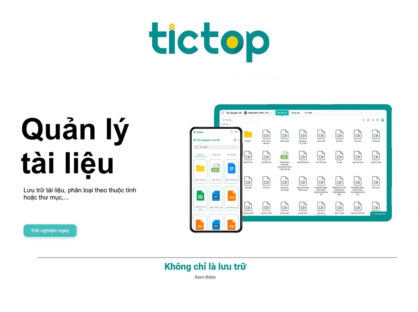 Tictop - Phần Mềm Quản Lý Công Việc phiên bản BASIC / TICTOP-FREE