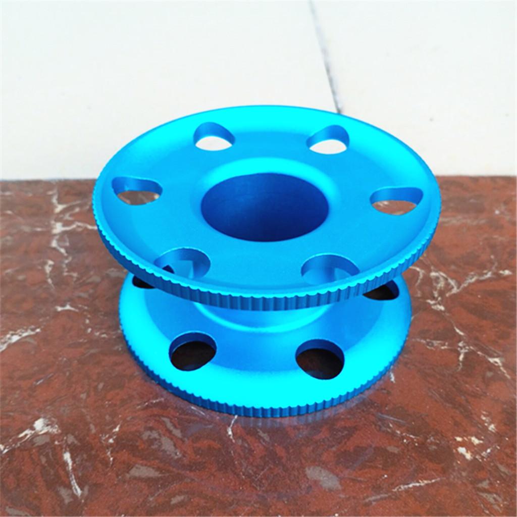 Aluminum Alloy Scuba Diving Finger Spool Dive Reel Guide Line - Scuba Dive Free Diving Snorkeling Underwater Gear Equipment -Blue