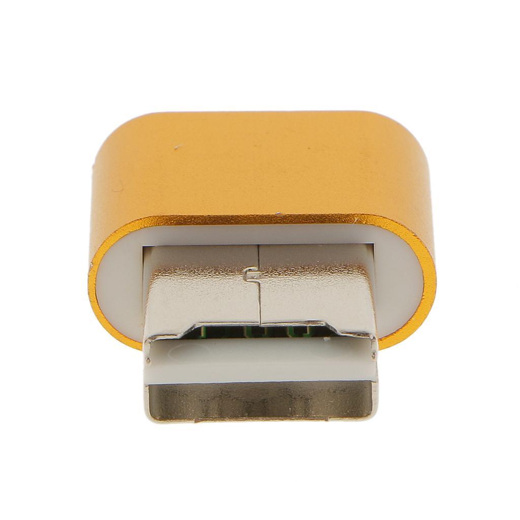 High Speed Mini USB 2.0 Micro  -Flash  Reader Adapter Gold