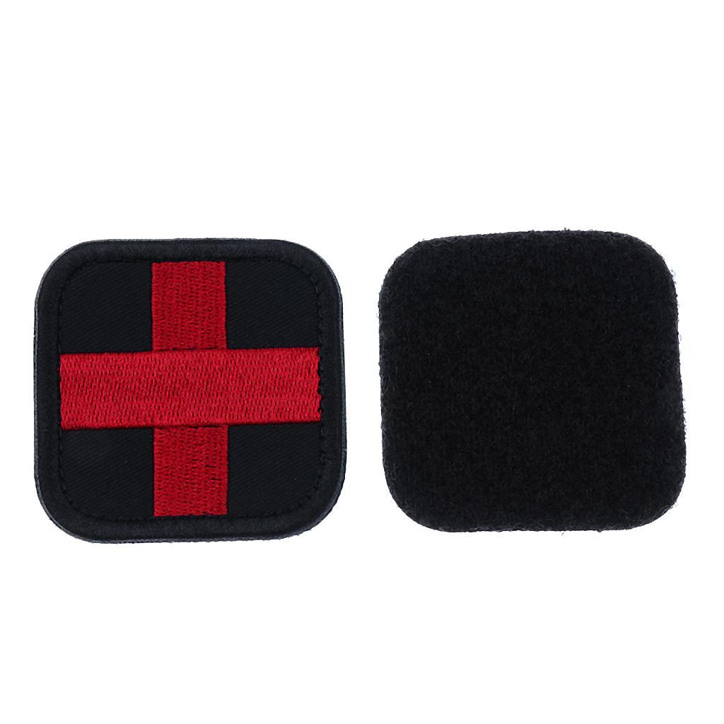 4 Pieces Loop Medic First Aid Red Cross Patch