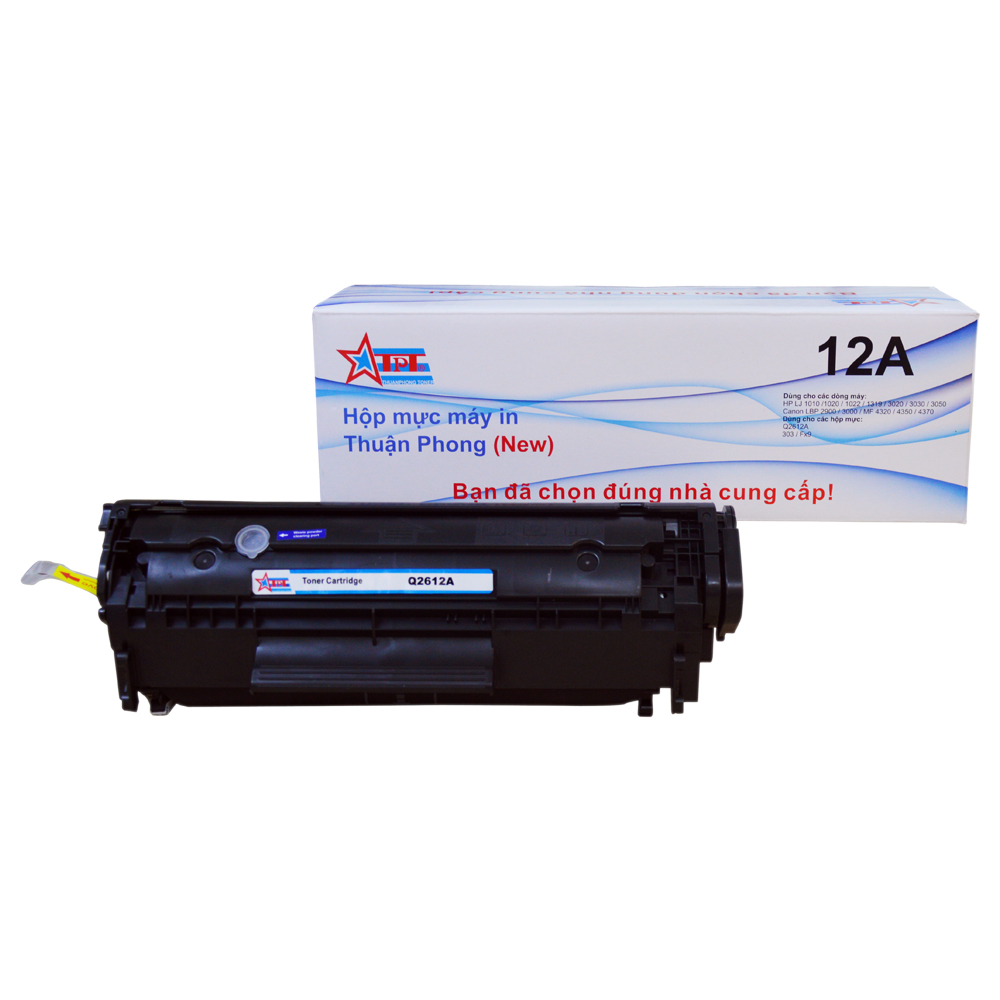 Hộp mực Thuận Phong 12A dùng cho máy in HP LJ 1010/ 1020/ 3030/ 3050/ Canon LBP 2900/ 3000/ MF 4000/ 4100 - Hàng Chính Hãng