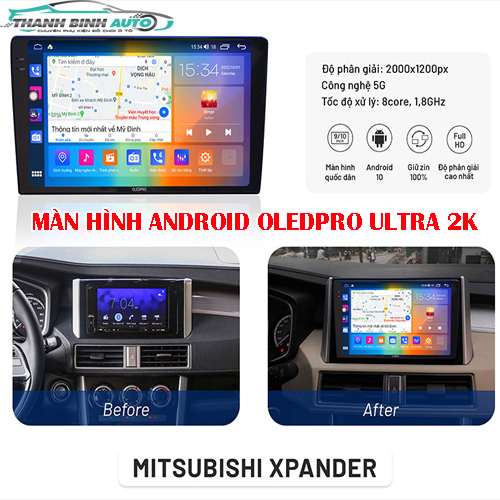 Màn Hình DVD Android Ô Tô 0LEDPR0 Ultra 2K Siêu nét Ram 3gb Rom 32gb, Bảo hành 18 tháng
