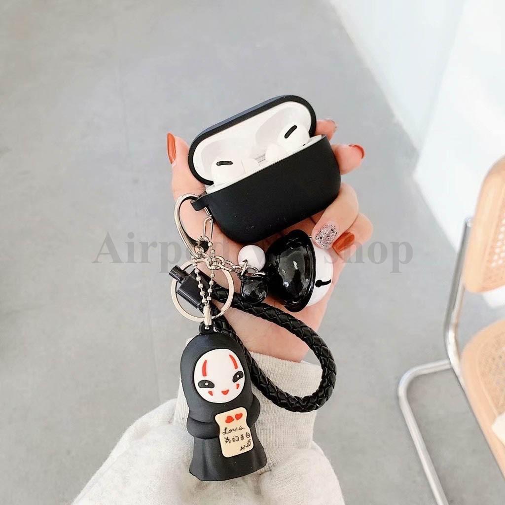 Bao Case Ốp dành cho airpod pro vô diện kèm móc chuông silicon 3D cao cấp