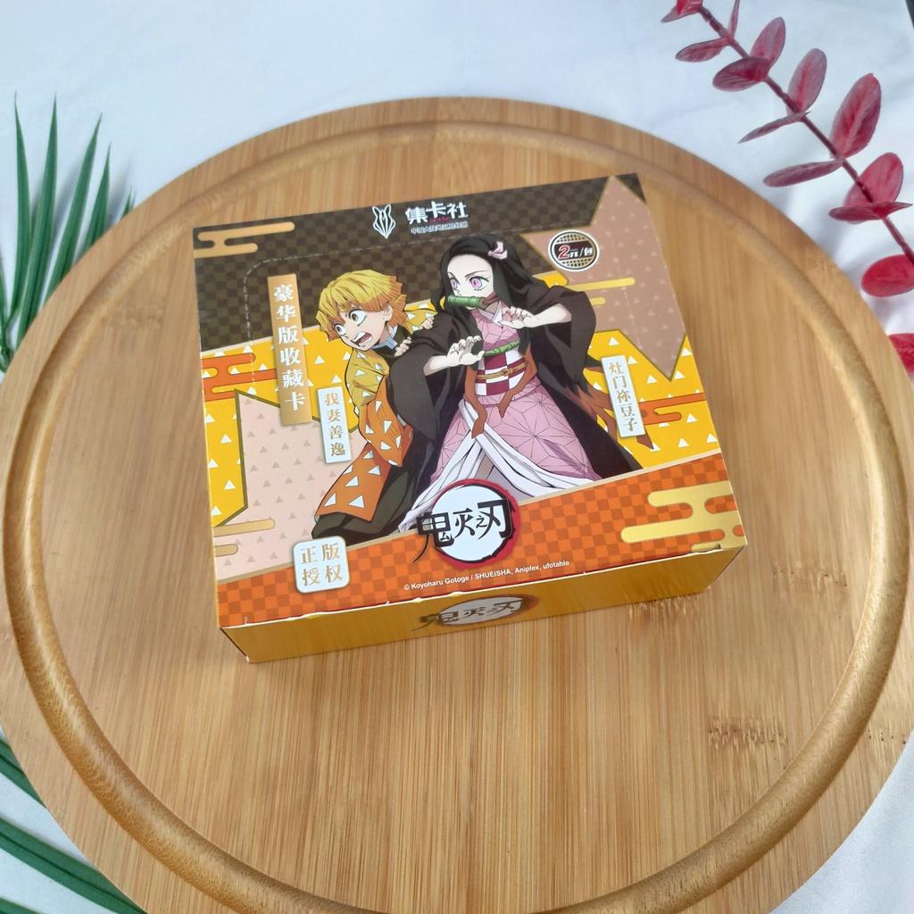 Hộp ảnh thẻ nhân phẩm THANH GƯƠM DIỆT QUỶ KIMETSU NO YAIBA mẫu mới anime chibi sưu tập card xinh xắn