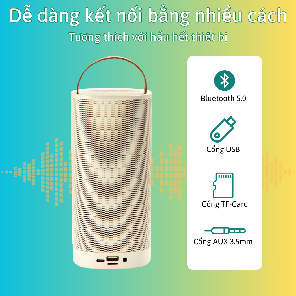 Bộ Loa Mic Karaoke Bluetooth iCore - Hàng chính hãng