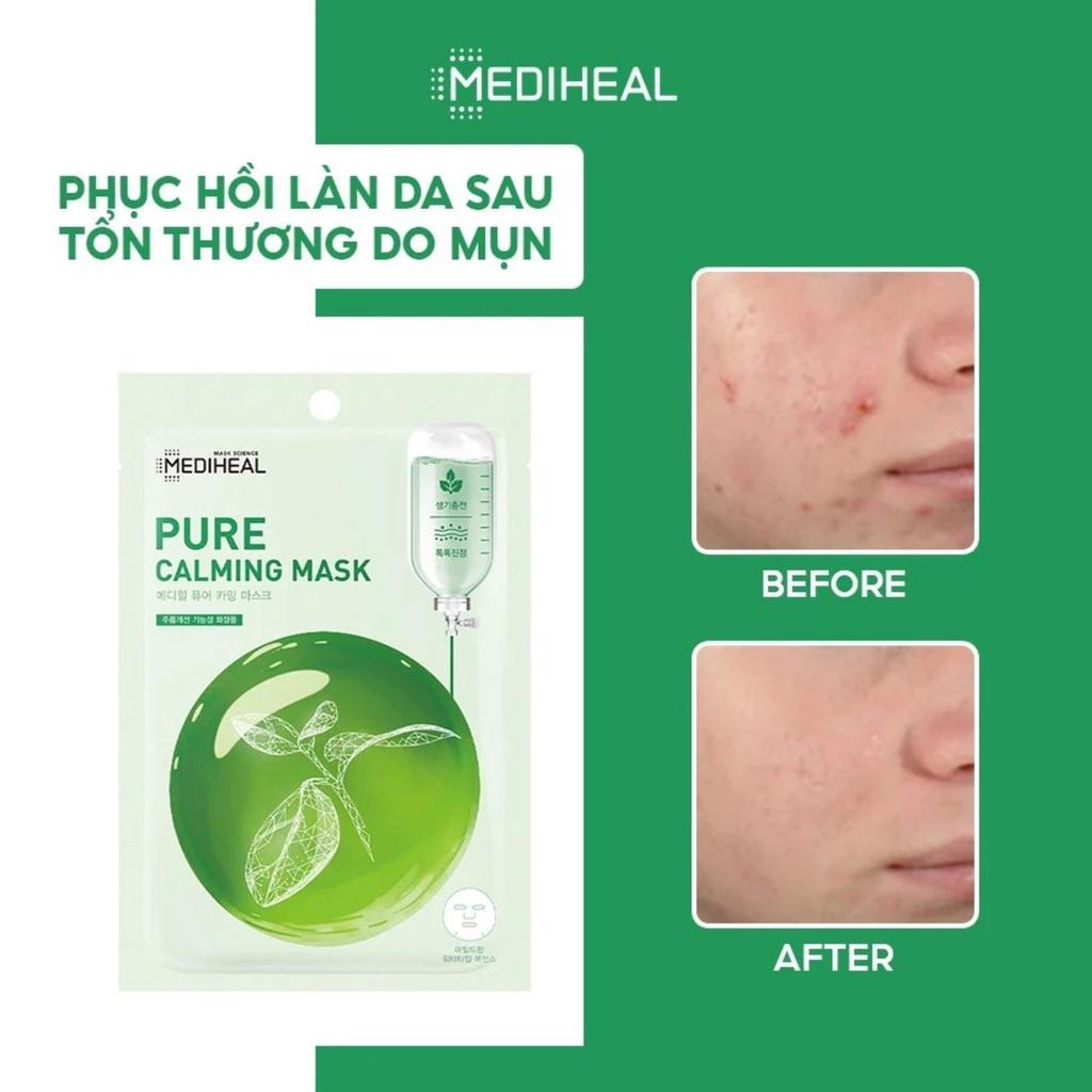 Mặt Nạ Mediheal Pure Calming Mask Dịu Da Se Khít Lỗ Chân Lông 20ml