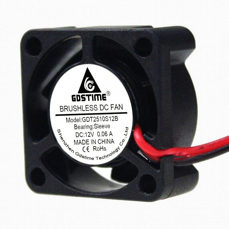 Gdstime 1 Pieces 1Pin 1.14 11x11x1mm 11mm 11v Mini Brushless Cooling Cooler Fan