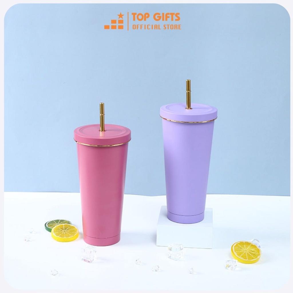 Ly giữ nhiệt, cốc giữ nhiệt Chiplife Holic Coffee cao cấp 500ml | Tặng kèm ống hút cao cấp và cọ rửa