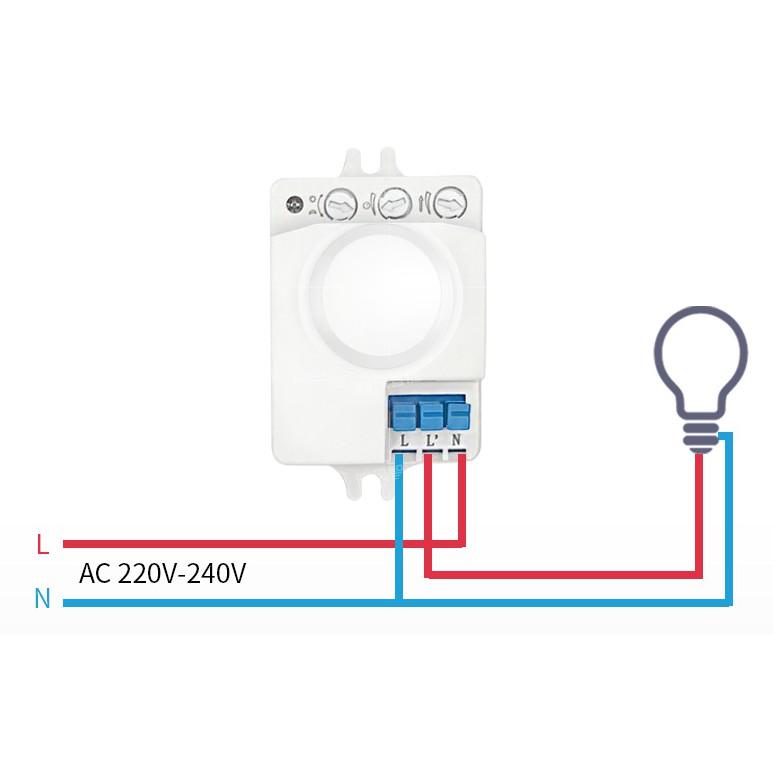 Công Tắc Cảm Biến Chuyển Động Radar Bật Tắt Đèn Tự Động LQ-K06