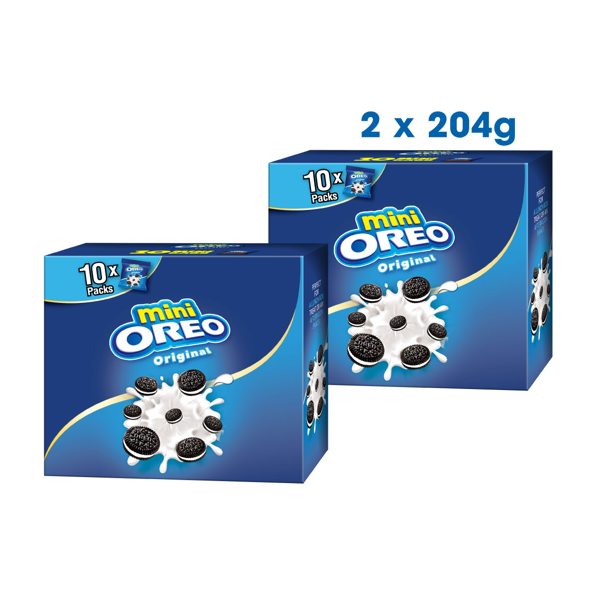 Combo 2 Hộp Bánh Quy OREO Mini Vị Vani 2x204g