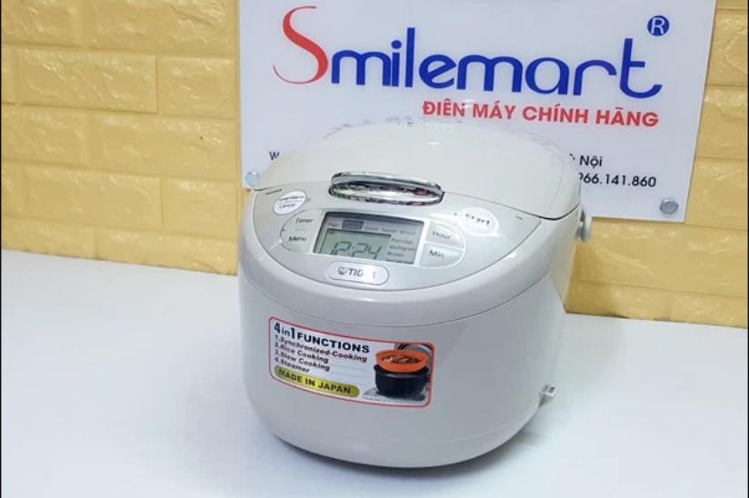 Nồi Cơm Điện Tử Tiger JAX-R10W - 1L - Hàng Chính Hãng