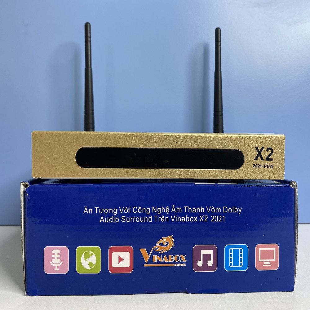 Android TV Box Vinabox X2 - KÈM ĐIỀU KHIỂN GIỌNG NÓI ,BAY NETBOX B2 - Hàng Chính Hãng