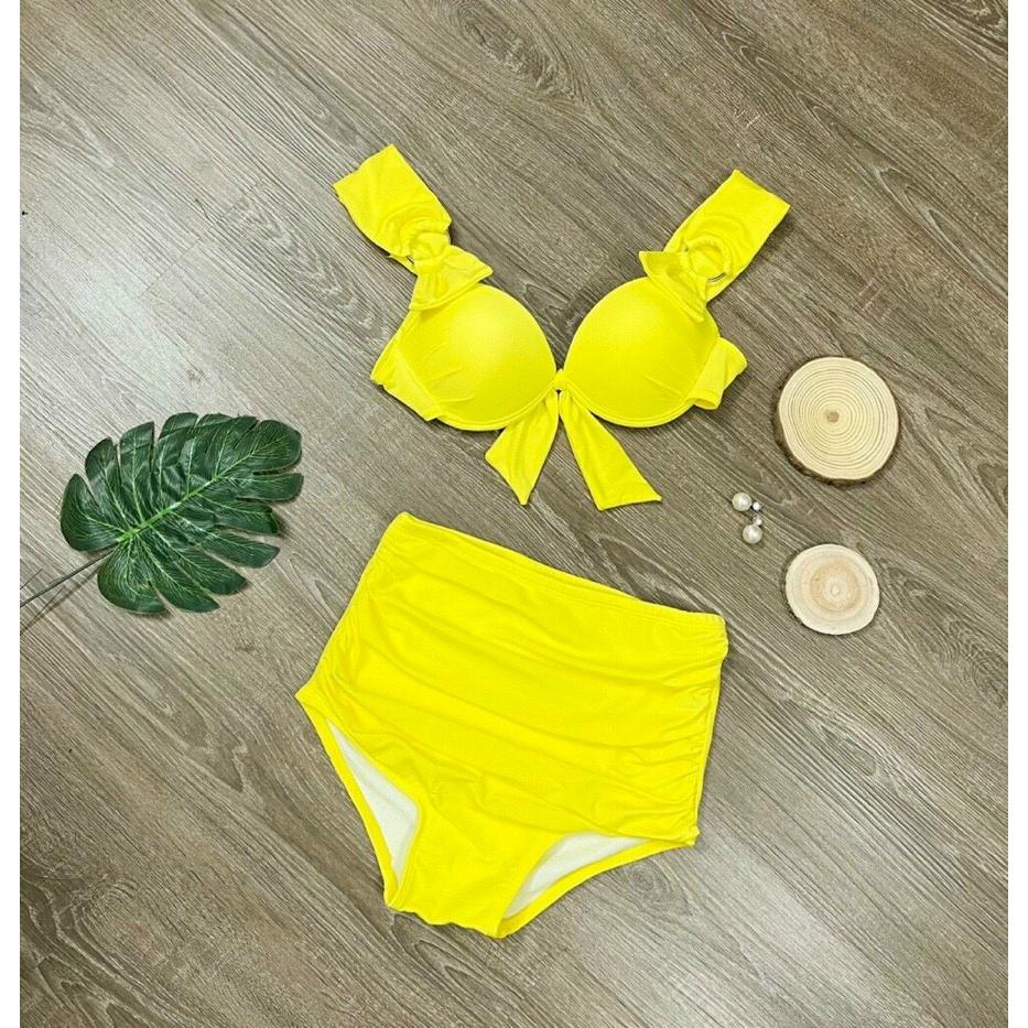 Bikini 2 Mảnh Cạp Cao Dấu Bụng