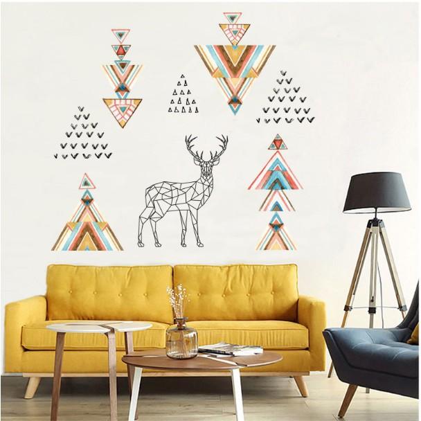 Decal trang trí Biểu Tượng Nai Bắc Âu
