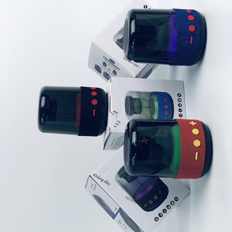 Thuận lợi nhất loa bluetooth F08 mới tại nhà 3d bao quanh đèn lồng trong suốt âm thanh loa siêu trầm mini bầu không khí ánh sáng loa